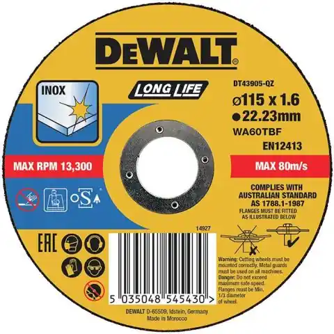 Snabb frakt Dewalt DT43905 Kapskiva