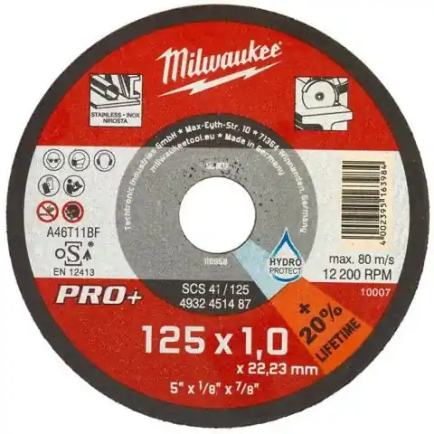 Snabb leverans Milwaukee SCS 41 PRO+ Kapskiva