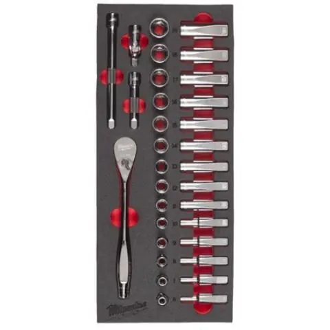 Premium Milwaukee 4932479825 Steel Storage Hylsnyckelsats