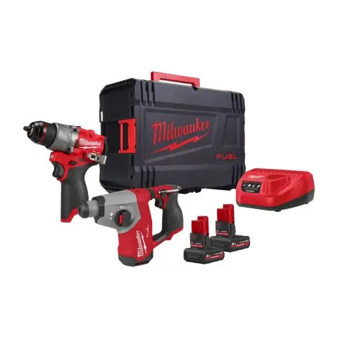 Lågt pris Milwaukee M12 FPP2BG2-502X Verktygspaket
