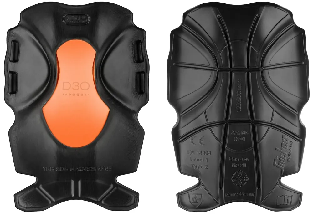 Bästa pris KNÄSKYDD D30 XTR SVART/ORANGE