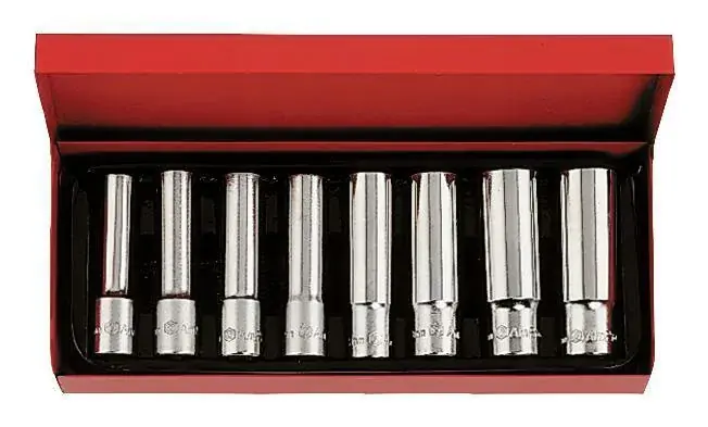 Kampanj HYLSSATS 3/8" LÅNG 8 DELAR