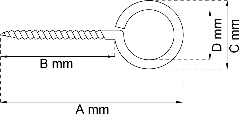 SKRUVÖGLA 1 12X6MM GALV SB Kundfavorit