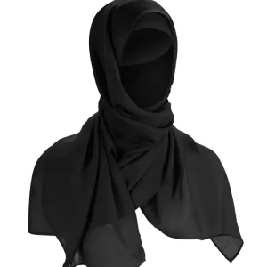 79 HIJAB SCARF SVART Snabb frakt