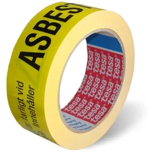 prisnedsättning VARNINGTEJP ASBEST GUL 66MX38MM