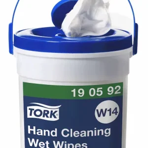VÅT HANDRENGÖRINGSDUK HINK W14 VIT 58ST Snabb leverans