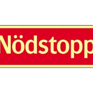 Kampanjpris SKYLT SUPERNOVA NÖDSTOPP RÖD AFS