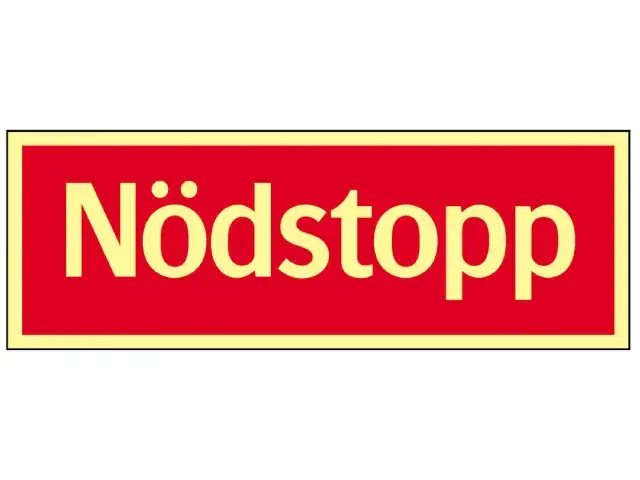 Kampanjpris SKYLT SUPERNOVA NÖDSTOPP RÖD AFS