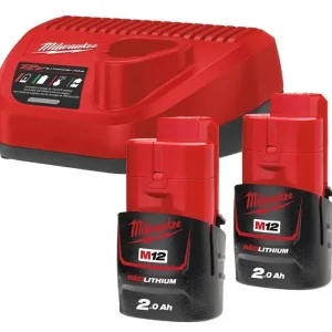 Kundfavorit BATTERISET M12 2X2,0 AH NRG-202