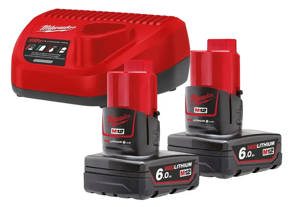 BATTERISET M12 2X6,0 AH NRG-602 Sänkt pris