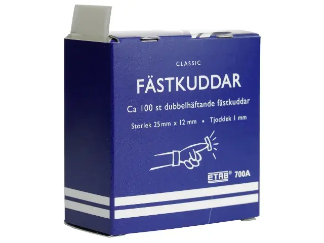 Premium FÄSTKUDDAR VIT 12MMX25MM