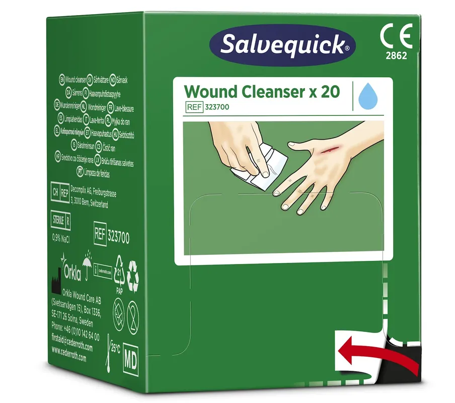 SALVEQUICK SÅRTVÄTTARE 20 ST 323700 Rabatt