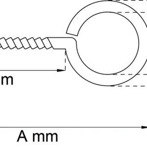 Snabb frakt SKRUVÖGLA 1 28X13MM GALV
