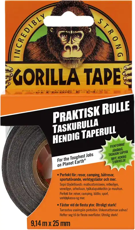 Extra rabatt GORILLA TAPE PRAKTISK 9,14M X 25MM