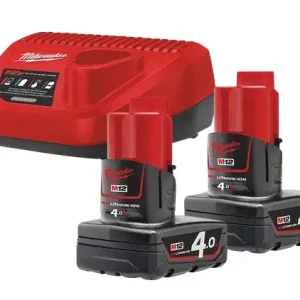 Begränsad tid BATTERISET M12 2X4,0 AH NRG-402