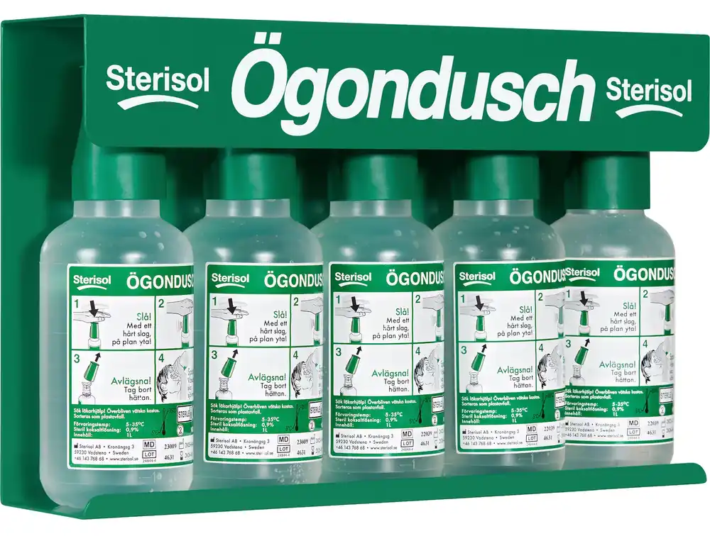 STERISOL ÖGONDUSCH VÄGGFÄSTE 5-P, 1L Beställ idag