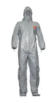 OVERALL TYCHEM 6000 F MED SOCKA GRÅ Extra rabatt