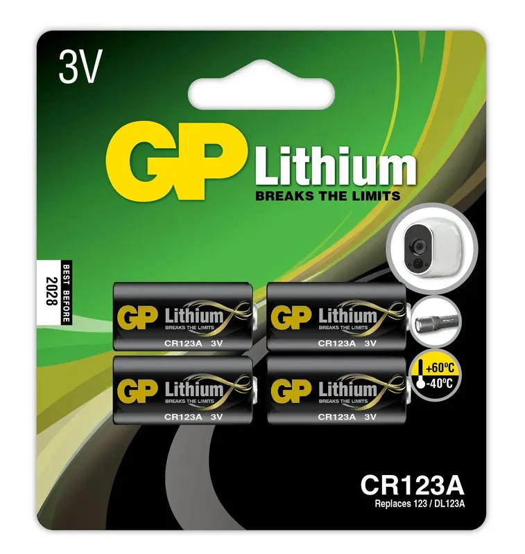 BATTERI CR123A 3V 4-PACK Beställ idag