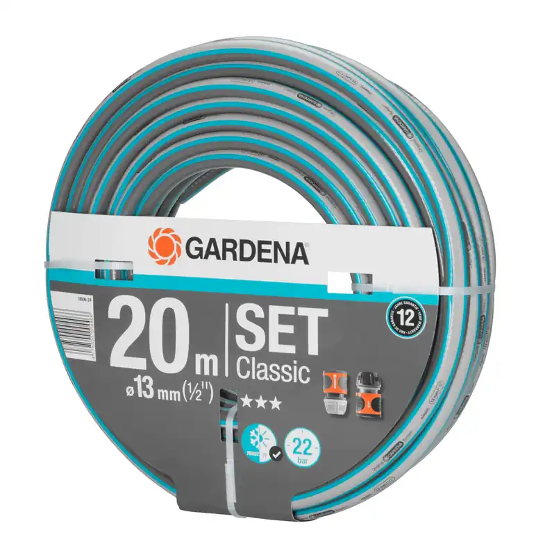 Vattenslangset Classic 20m 13mm 1/2" Begränsat erbjudande