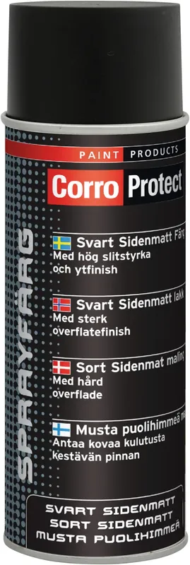 AKRYLFÄRG SVART MATT 400ML Kampanjpris