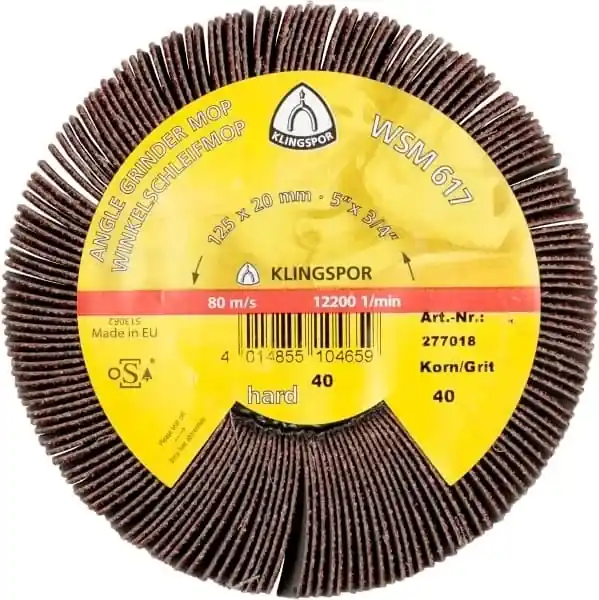 LAMELLSLIPHJUL 125X20XM14 K80 Nedsatt pris