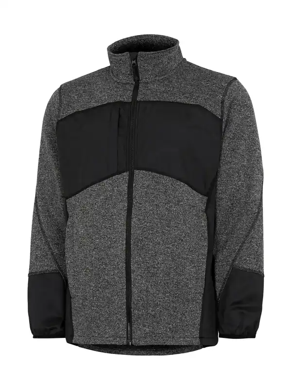 TRÖJA FULLZIP EXPLORE G225 GRÅ/SVART Snabb leverans