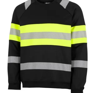 Säker betalning SWEATSHIRT VARSEL ESSENTIAL G218 SVART/GUL