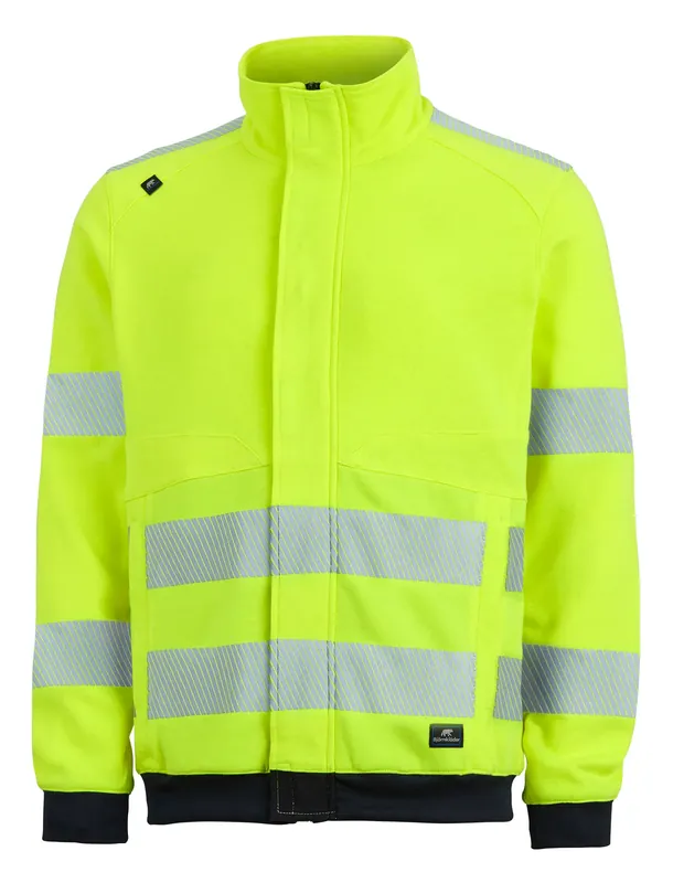 SWEATHIRT FULLZIP INHERENT VARSEL PRESSURE 923-3 GUL Lägg i varukorgen