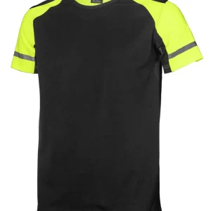 T-SHIRT CONTRAST 573-0 DAM SVART/GUL Sänkt pris