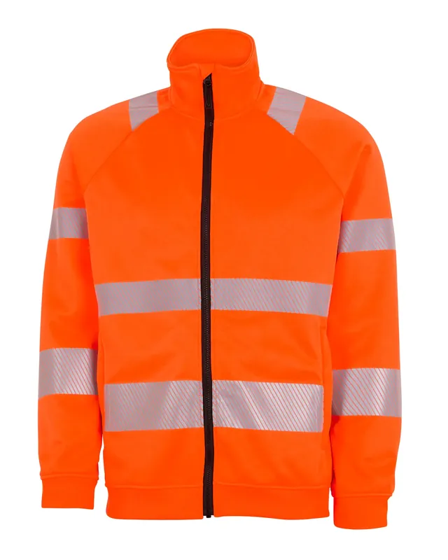 SWEATSHIRT FULLZIP VARSEL ESSENTIAL G228 ORANGE Snabb frakt